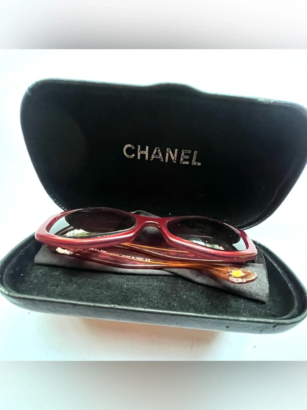 Chanel Vintage Chocolate Bar Quilted 5029 Womens Full Rim Eyewear Glasses - AS I